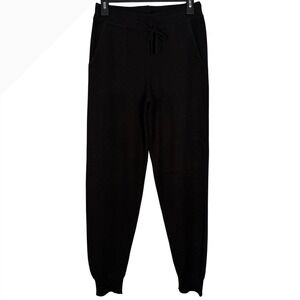 NWT THE CASHMERE PROJECT 100% Basic Sweatpants, Black, Size Small